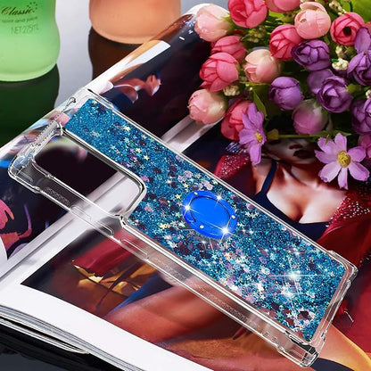 Liquid Case Silicone for Galaxy Note 20 Ultra with Ring Holder, Silicone Liquid Bumper Case Transparent Protective Cover Yellowing-Resistant Scratch Case Compatible with Samsung Galaxy Note 20 Ultra