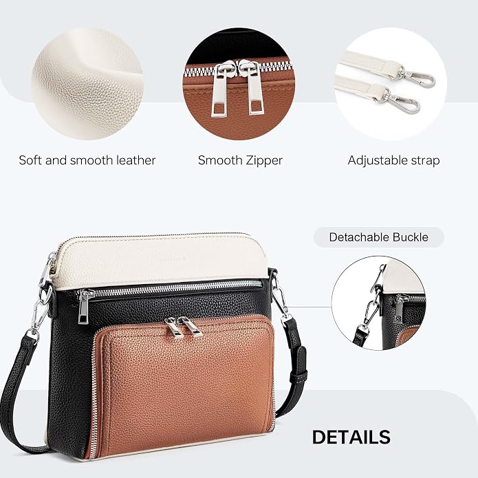 Crossbody Purses for Women Small Crossbody Bags for Women with Built in RFID Wallet