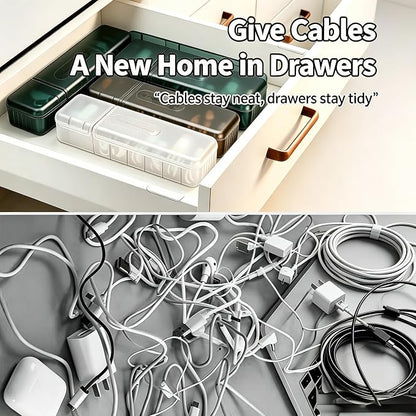 3 Pack Charger Cord Storage,Multipurpose Cable Organizer Bags, Fits Home Office Charger Organizers, Power Cord Organizer.