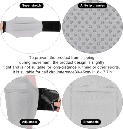 Leg Phone Holder, Cell Phone Leg Straps Ankle Wallet Thigh Holder Wallet Calf Straps Adjustable Arm Pouch Non Slip Sports Armband Storage Bag for Equestrian Jogger Running Workout