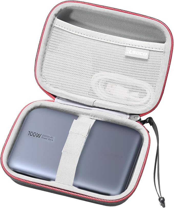 RLSOCO Travel Case for UGREEN 20000mAh 100W Power Bank | Compact Design with YKK Zipper & Scratch Protection (Case Only)