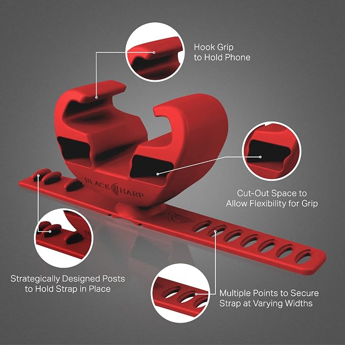 Silicone Bike Phone Holder Designed for Peloton and Exercise Bike- Cell Phone Mount for Stationary Exercise Bike Accessories
