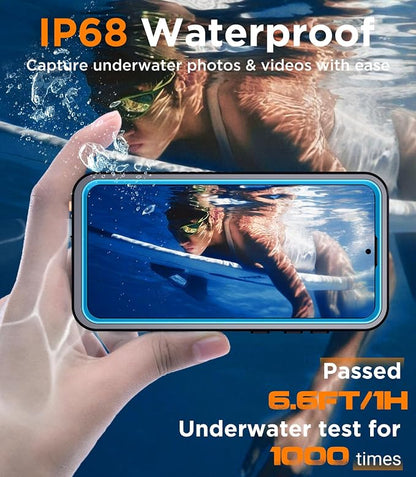 Temdan Designed for Samsung Galaxy S25 Case Waterproof, Built-in Lens & Screen Protector Military Shockproof Dropproof IP68 Underwater Full Body Phone Case for Galaxy S25 5G 6.2"-LightBlue (2025)