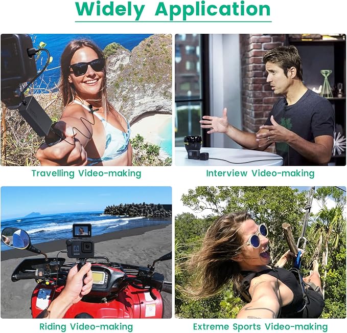 weishan Media Mod Mic for GoPro HERO11 10 9 Black Action Camera, Lavalier Lapel Videomic Clip-on Microphone Compatible with GoPro Pro 3.5mm Mic Adapter for Vlogging, 5ft