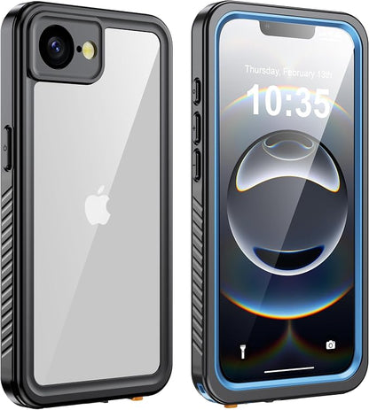 ANTSHARE for iPhone 16E Case, IP68 Waterproof with Built-in Screen Protector&Lens Protector [14FT Military Shockproof] Full Body Heavy Duty Protective Phone Case for iPhone 16E, Blue