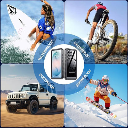 MOZOTER for Samsung Galaxy S26 Ultra Case Waterproof,[IPX8 Underwater Case][Full Body Shockproof & Military Dropproof]Built-in Screen Protector Clear Sound Quality for Samsung S26 Ultra 6.9 inch-Black