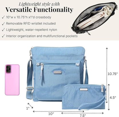 Baggallini womens Go Bagg With Rfid Phone Wristlet