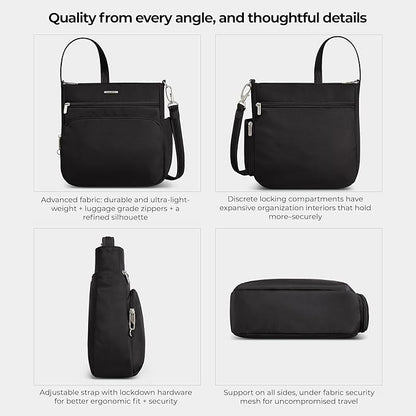 Travelon Anti-Theft Classic North/South Crossbody Bag