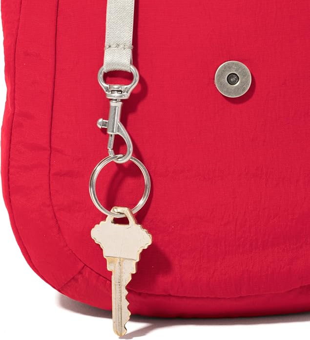 Baggallini Swift Flap Mini Crossbody - 6.3"x7" Lightweight Small Travel Purse with Crossbody Strap and RFID