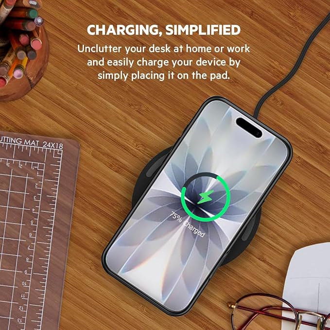 Battery Case for iPhone 17, Enhanced 10000mAh Portable Protective Wireless Charging Case Support Carplay Compatible with iPhone 17 (6.3 inch) Rechargeable Extended Battery Charger (Black)