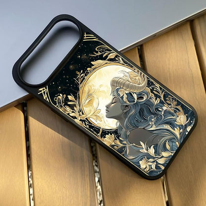 Constellation Series - Capricorn Designs Magnetic for iPhone 17 air Case, Tarot Style Model Glass Phone Cover, Compatible with Magsafe, Pocket-Friendly - fits iPhone 17 air Case for Women