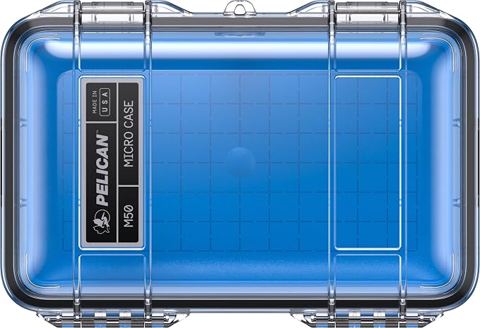 Pelican M50 Micro Case (Blue/Clear)