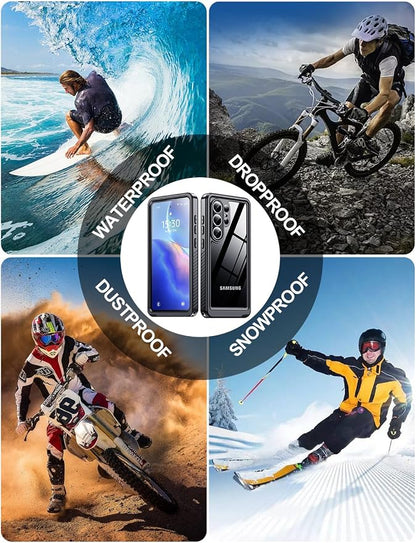 MOZOTER Designed for Samsung Galaxy S26 Ultra Case Waterproof, Military Shockproof Full Body Cover with Built-in Screen & Lens Protector, IP68 Underwater Protection for S26 Ultra 6.9" Black