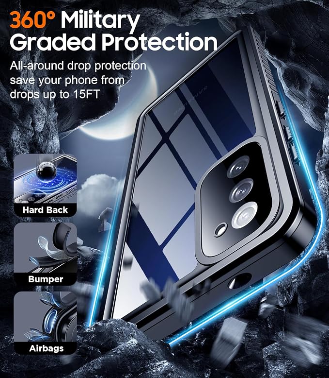 Temdan for Samsung Galaxy S20 FE Case Waterproof, [Military-Grade Drop Protection] [IP68 Underwater] Full Body Heavy Duty Rugged Shock-Proof Case for S20 FE 6.5''-Teal
