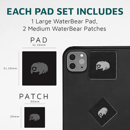 KUVRD Waterbear - Universal Screen Cleaners - Teeny Tiny Cleaning Tools for Your Lenses & Screens - 2-Pack - (2-Pad Sets)