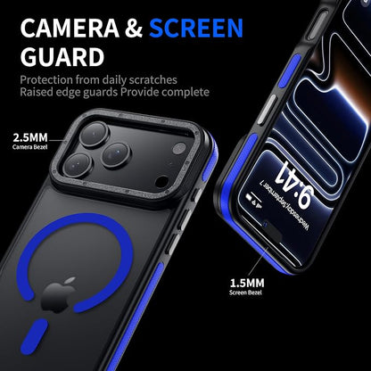 for iPhone 17 Pro Max case with Camera Lens Protector [10Ft Military-Grade Protection] Compatible with fit MagSafe Shockproof Cover Phone case for iPhone 17 Pro max 6.9 inch, Blue Bumper