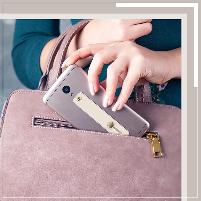 Weewooday 6 Pieces Phone Grip Holder Cell Phone Grip Strap Telescopic Finger Strap Stand Universal Finger Kickstand for Most Smartphones(Mint, White, Light Purple)