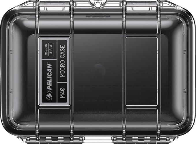 Pelican M40 Micro Case (Black/Clear)