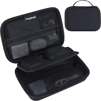 Electronic Organizer Travel Case for MacBook Power Adapter Chargers Cables Tech Organizer Hard Drive USB Flash Disk SD Card Cord Portable Electronics Accessories Bag
