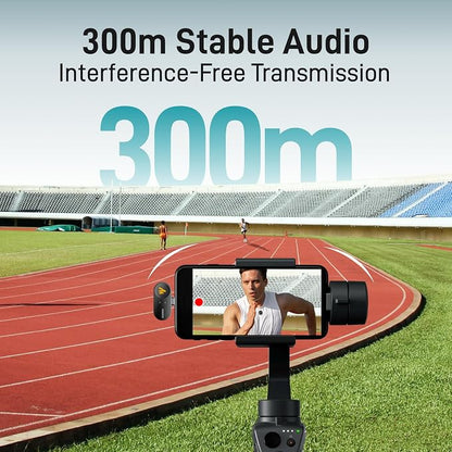 MAONO Wireless Lavalier Microphone for iPhone 14 & Below, MFi Certified Lightning Plug, 48KHz 24Bit, 1000ft Range, Voice Filter, Noise Cancellation, 30H Use for Video Recording, Streaming - Wave T5