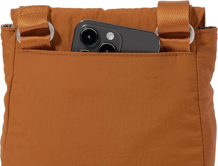 Baggallini Swift Flap Mini Crossbody - 6.3"x7" Lightweight Small Travel Purse with Crossbody Strap and RFID