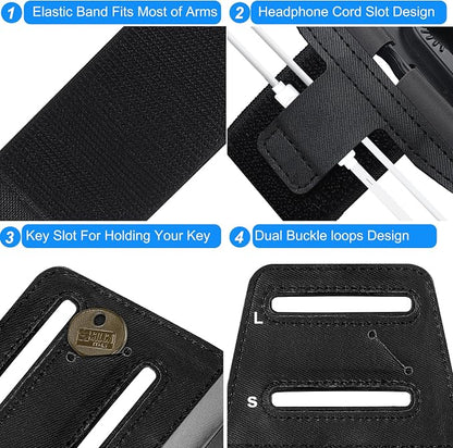 50 Pack Cell Phone Holder Armband - Reflective & Adjustable Wristband Strap Arm Bands Case Compatible with iPhone 16 15 14 13 12 Mini Pro Max Plus Samsung Galaxy Pixel for Workout Exercise Sports