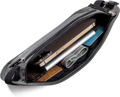RFID Blocking Passport Holder - Money Belt & Travel Wallet, Travel Belt Bag Fanny Pack for Women Men