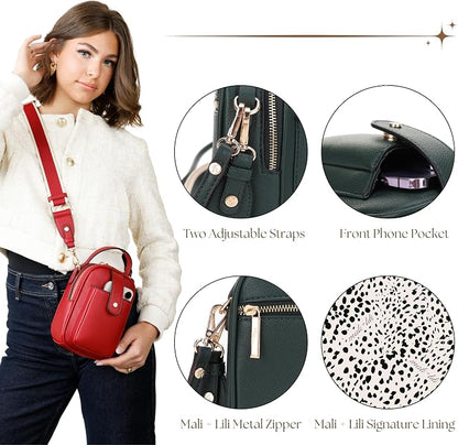 Mali+Lili Gail Vegan Leather Multi Compartment Crossbody Bag