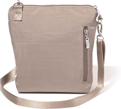 Baggallini Modern Pocket Crossbody Bag for Women, 8.5"x8.5" Handbag Purse with RFID, Lightweight Water-Resistant
