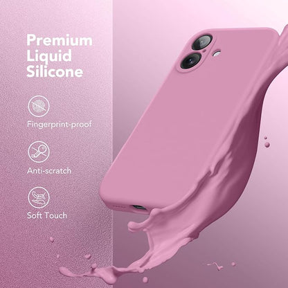 Magnetic for iPhone 16 Plus Case, Compatible with MagSafe, [Full Camera Protection][Screen Protector] Silicone Shockproof Protective Phone Case for iPhone 16 Plus 6.7", Blackcurrant