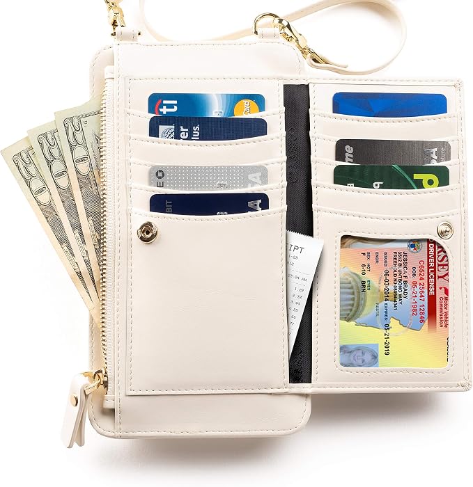 Claasico Crossbody Phone Purse for Women – RFID Phone Case Wallet w/Magnetic Closure & Separate Zipper Pocket Crossbody Bag