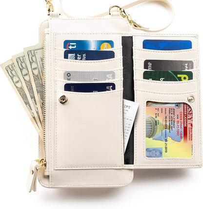 Claasico Crossbody Phone Purse for Women – RFID Phone Case Wallet w/Magnetic Closure & Separate Zipper Pocket Crossbody Bag