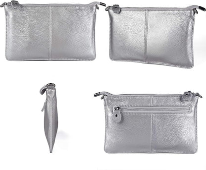 befen Genuine Leather Wristlet Clutch Wallet Purses Small Crossbody Bags for Women with RFID Blocking Card Slots
