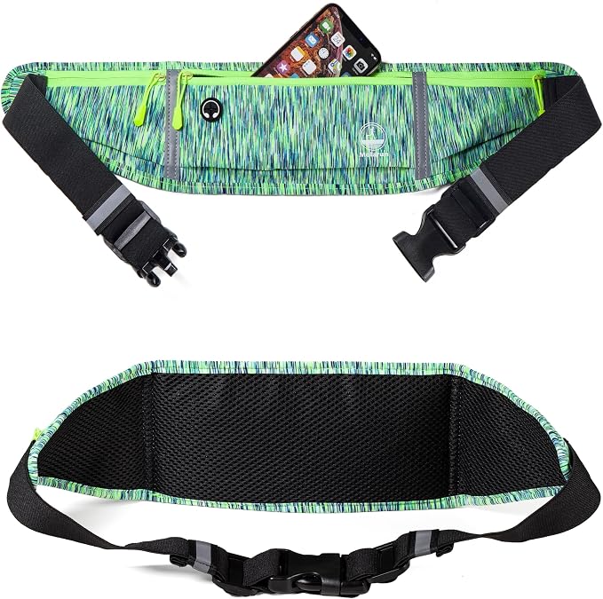 Slim Running Belt Fanny Packs for Women Men, Waist Pack Running Fanny Pack Money Belt Phone Holder for Running Sports Hiking Cycling