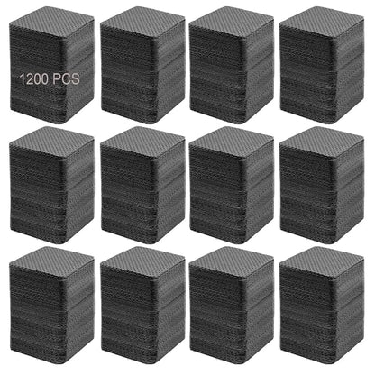 1200PCS Nail Wipes, Lint Free Nail Wipes Lint Free Wipes,Glue Wipes for Eyelash Extension,Soft Gel Nail Polish Remover Pads Wipes Lint Free Cotton Pads Wipes Non-woven Fabric Glue Cleaning Wipe, Black