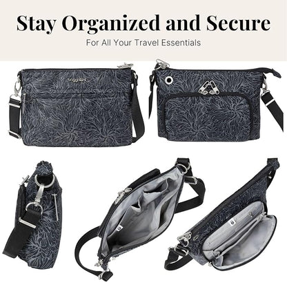Baggallini womens Securtex Anti-theft Memento Crossbody Bag