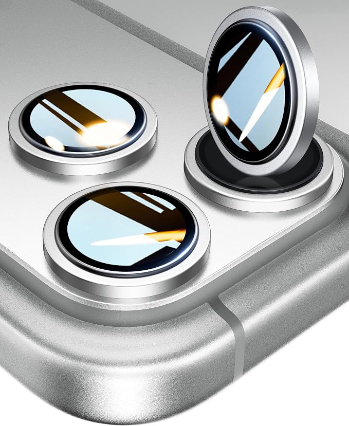 UltraGlass UNBREAK TOP 9H+ Glass for iPhone 17 Pro Max, 17 Pro Camera Lens Protector [NO.1 Military Grade Shatterproof] iPhone 17 Pro Max Camera Protector, 17 ProMax Lens Screen Cover, Silver