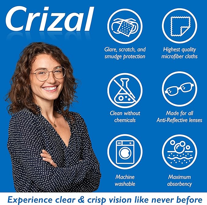 Eyeglass Lens Cleaning Kit – 1 Pack (2oz Spray + Microfiber Cloth) – Designed & Tested for AR-Coated Lenses – Complete Lens Care System