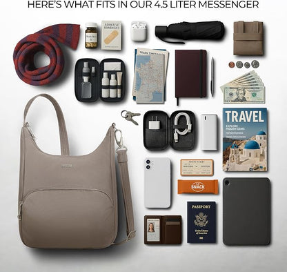 Travelon Anti-Theft Classic Essential Messenger Bag