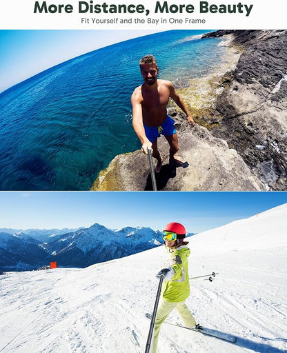 AKASO 160cm Selfie Stick Extendable Tripod Stand for GoPro Hero 13/12/11/10/9/Max, DJI Osmo Action 5/4/3, AKASO EK7000/Brave 4/Brave 7 LE Action Cameras and Other ODDV, ICEFOX Action Cameras