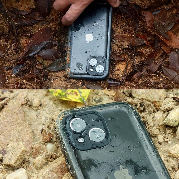 SPORTLINK for iPhone 12 Pro Max Case - IP68 Waterproof Military Protective Full Body Heavy Duty Shockproof 360 Sealed Dustproof with Camera Screen Protector Cover for i Phone 12 Pro Max 6.7" Black