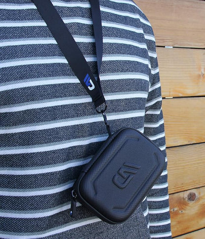 CASEMATIX Travel Case Compatible With DJI Mic 2 Wireless Microphone Kit or Original - Compact Lavalier Microphone Protection to Carry Lav Mic in Charging Case and Small Accessories
