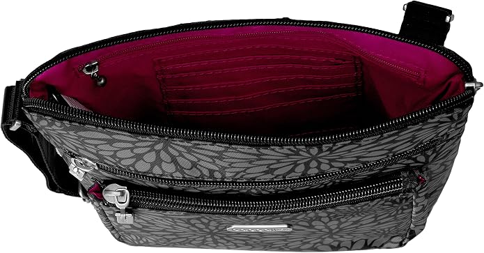 Baggallini Pocket Crossbody Bags for Women 8x8 Small Lightweight Durable Water-resistant Travel Purse W/Rfid