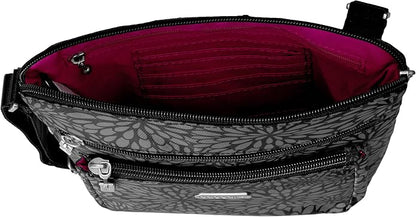 Baggallini Pocket Crossbody Bags for Women 8x8 Small Lightweight Durable Water-resistant Travel Purse W/Rfid