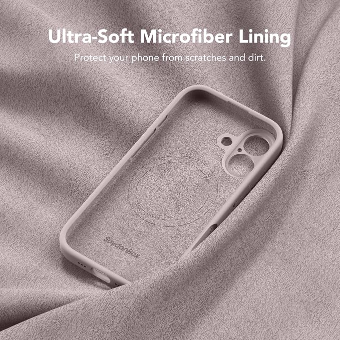 Magnetic for iPhone 17 Case, Compatible with MagSafe, [Full Camera Protection][Screen Protector] Silicone Shockproof Protective Phone Case for iPhone 17 6.3", Hazel