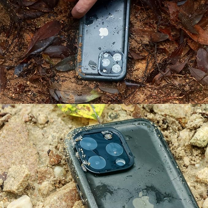 SPORTLINK for iPhone 15 Pro Max Case - IP68 Waterproof Military Protective Full Body Heavy Duty Shockproof 360 Sealed Dustproof with Camera Screen Protector Cover for i Phone 15 Pro Max 6.7" Black