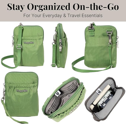 Baggallini Bryant Pouch Small Crossbody Bag for Women - Phone Purse with Crossbody Strap - Lightweight Crossbody Pouch