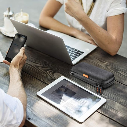 External Hard Drive Case - GLCON Shockproof EVA Carrying Case for WD My Passport Element Seagate Expansion Backup Toshiba 1TB 2TB 4TB - High Protection Portable Travel Electronic Power Bank Bag