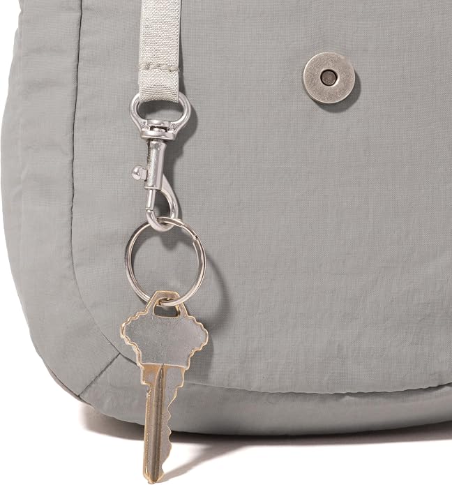 Baggallini Swift Flap Mini Crossbody - 6.3"x7" Lightweight Small Travel Purse with Crossbody Strap and RFID
