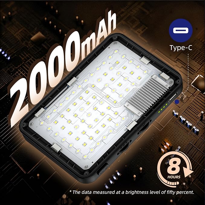 Selfie Light for Video Conference and Make Up,91 LED Clip On Light and Eye Friendly,3 Modes 10 Brightness, Rechargeable 2000mAh, Portable Compatible with Phone Laptop Webcam Zoom,Live Streaming